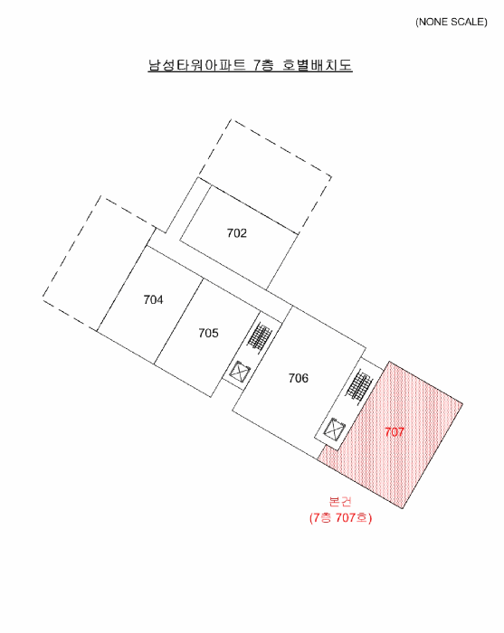부산광역시 사하구 감천동 315-2 남성타워아파트  7층707호