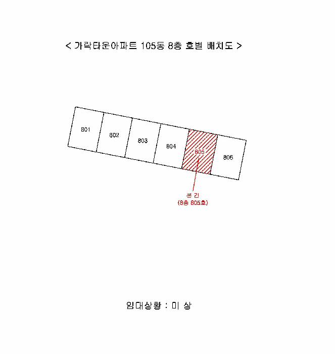 부산광역시 사하구 하단동 1161-2 가락타운아파트 105동 8층805호