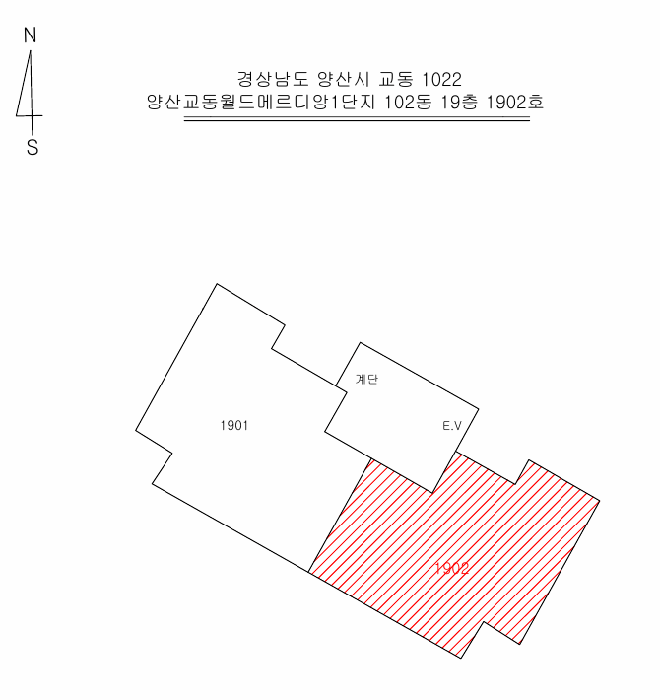 경상남도 양산시 교동 1022 양산교동월드메르디앙1단지 102동 19층1902호