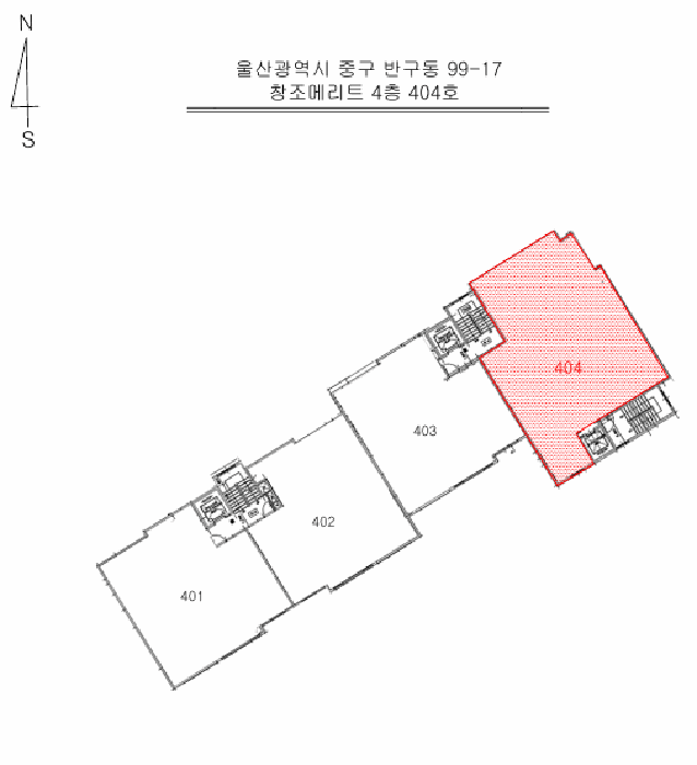 울산광역시 중구 반구동 99-17 창조메리트  4층404호