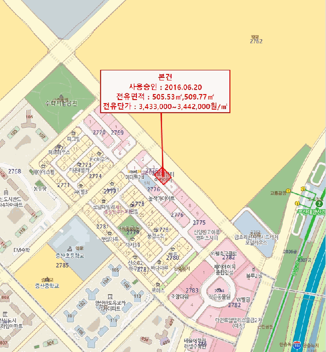 경상남도 양산시 물금읍 범어리 2775-4  8층801호