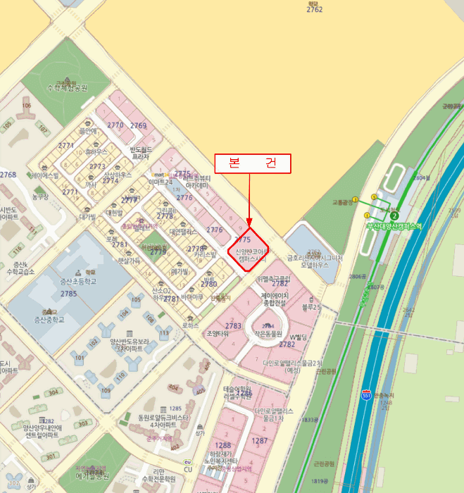 경상남도 양산시 물금읍 범어리 2775-10 신양산코아루캠퍼스시티  17층1722호