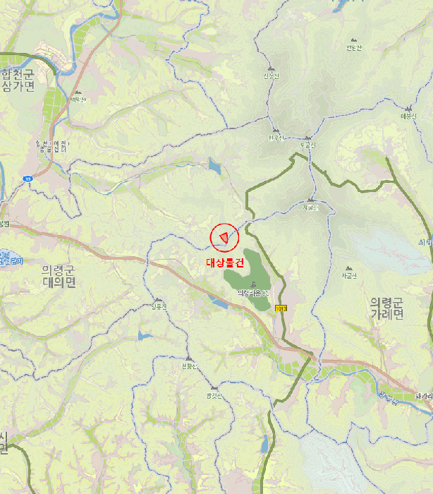 경상남도 의령군 대의면 중촌리 산49