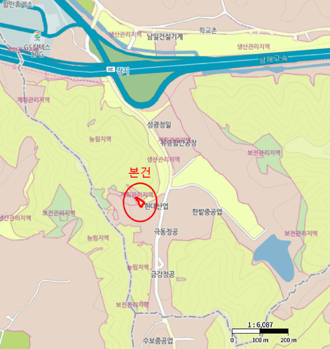 경상남도 함안군 군북면 유현리 872