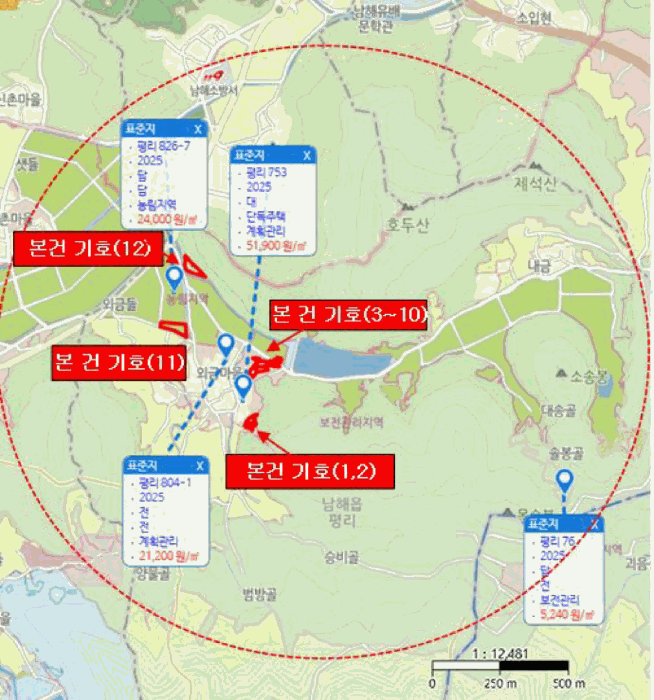 경상남도 남해군 남해읍 평리 768-1 외 1 필지