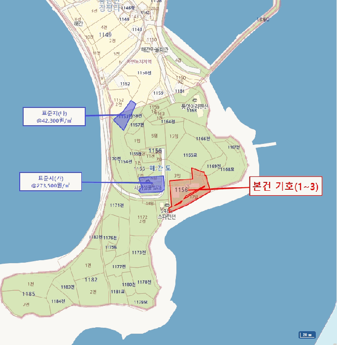 경상남도 통영시 용남면 장평리 1156-13 외 1 필지