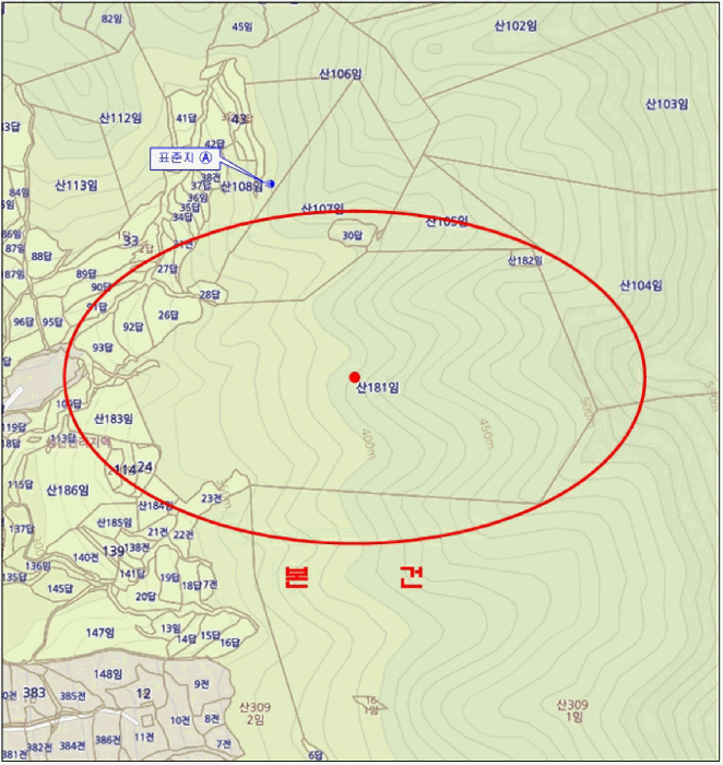 경상남도 밀양시 상동면 도곡리 산181
