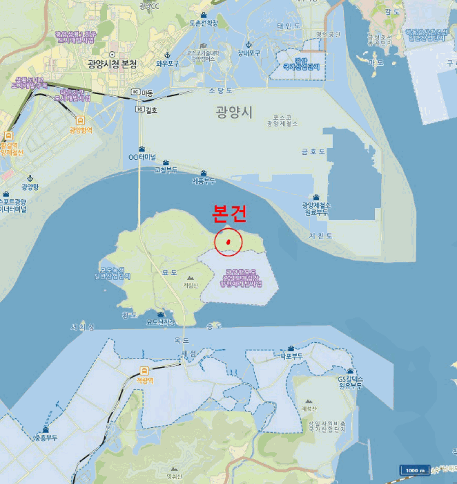 전라남도 여수시 묘도동 산17-1