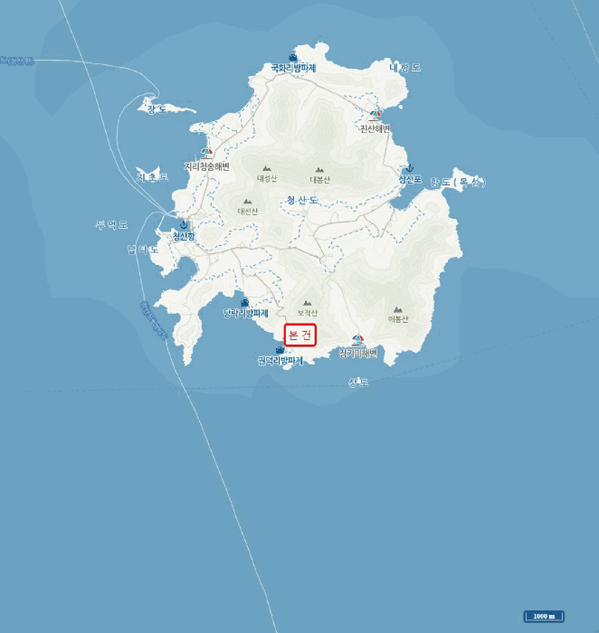 전라남도 완도군 청산면 읍리 산374-2