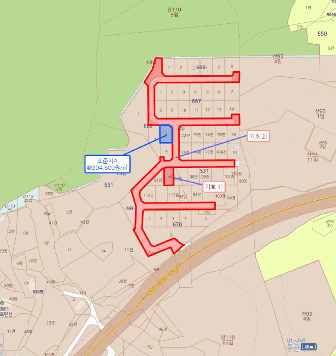 전북특별자치도 부안군 변산면 운산리 531-108 외 1 필지