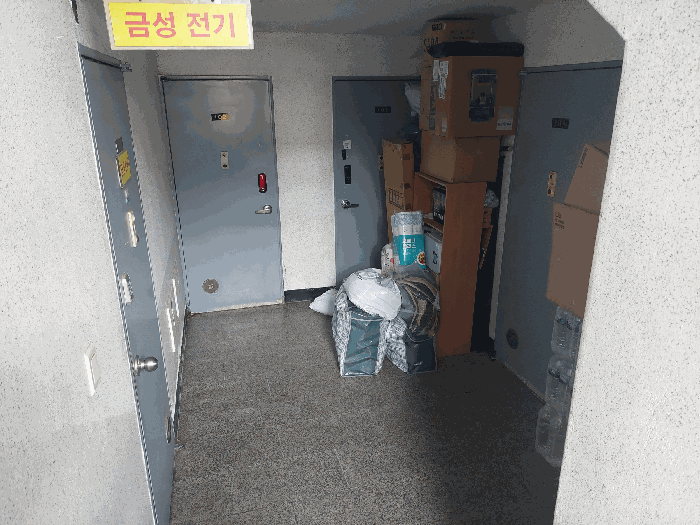 지하층 복도 및 각 호수 이용현황(제101호 ~ 제104호)