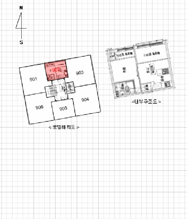 호별배치도 및 내부구조도