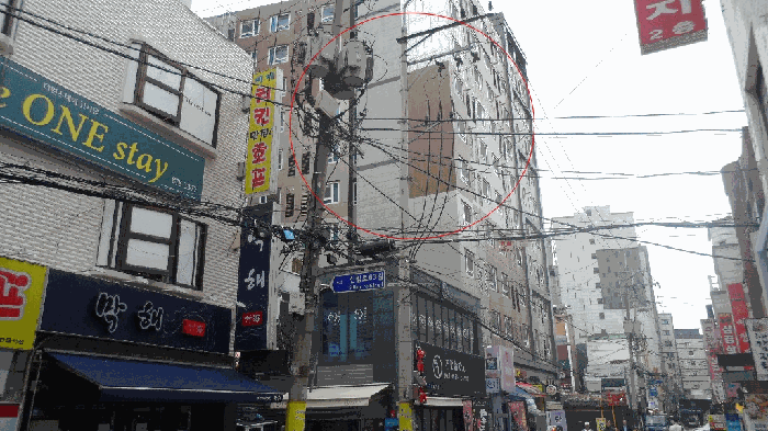북동측에서 촬영