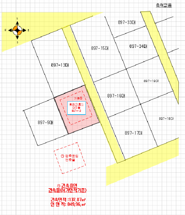 지적 및 건물개황도