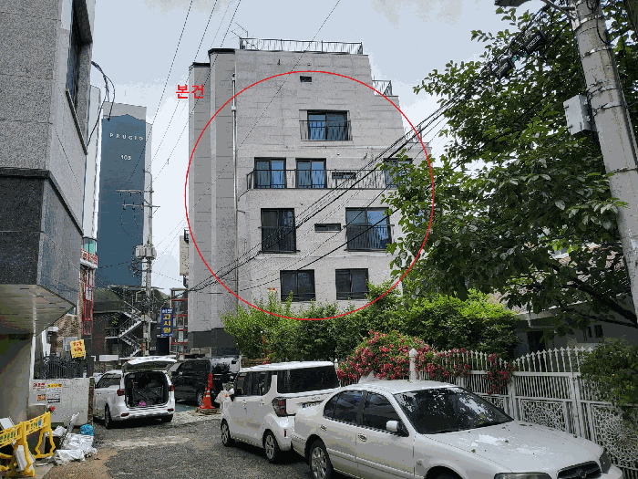 본건소재 건물전경(측면)