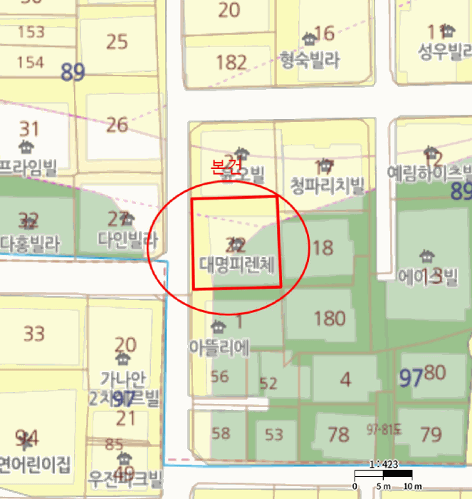 지 번 약 도