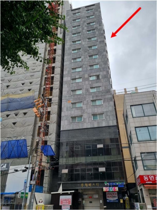 본건이 소재한 루체비스타 외관
(동측에서 본 전경)