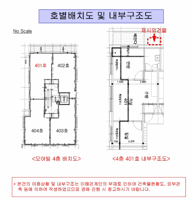 건물 개황도