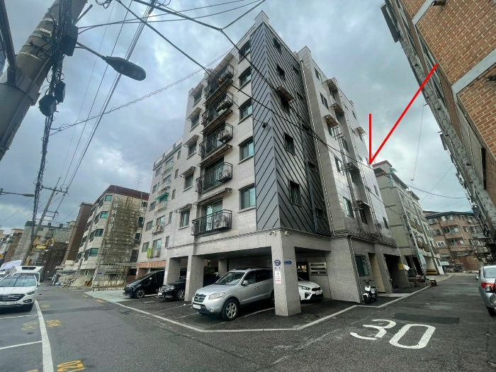 본건 및 주위전경 (북서측에서 촬영)