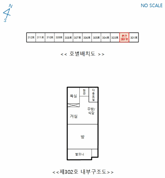 호별배치도 및 내부구조도