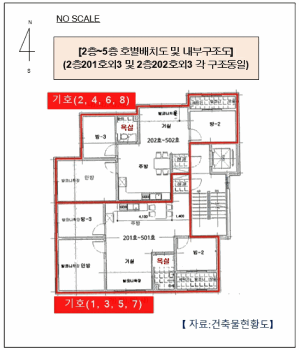 호별배치도 및 내부구조도