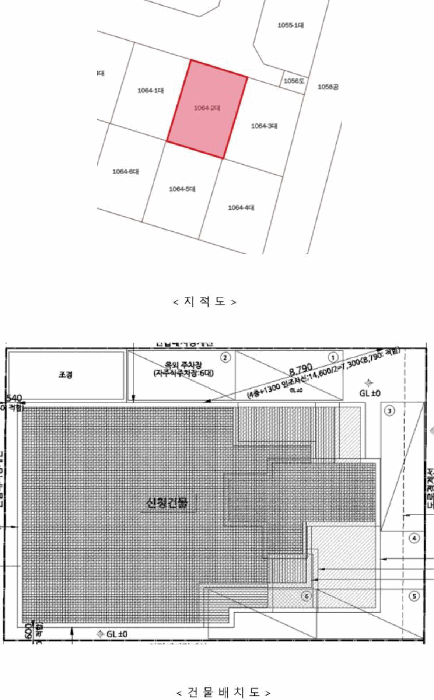지 적 및 건 물 배 치 도