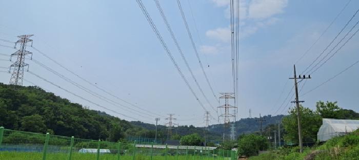 송전선 전경