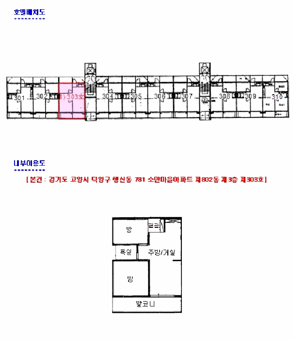지적 및 건물개황도
