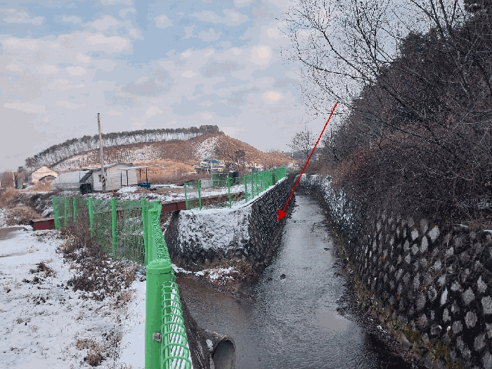 대상물건 전경(현황 구거)