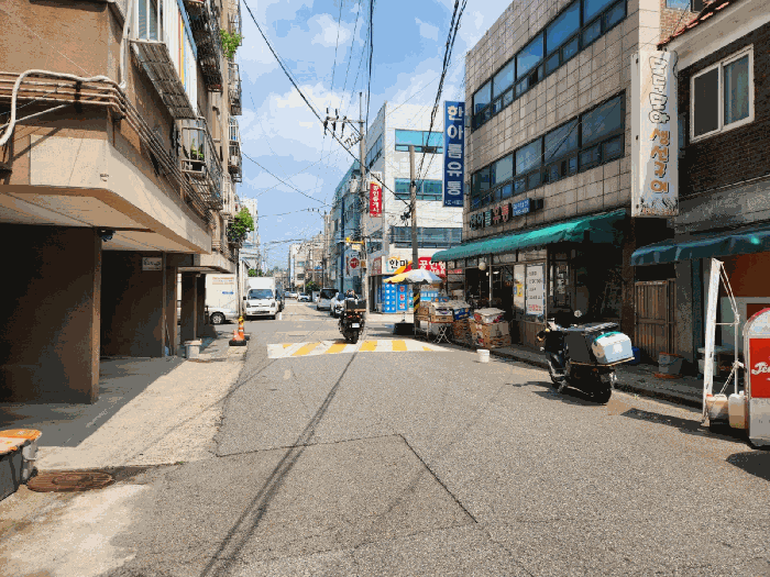 남측 도로변 전경