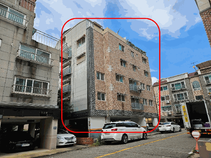 본건 전경(남동측에서 촬영)