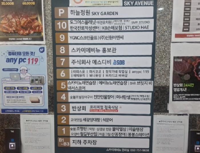건물 안내표