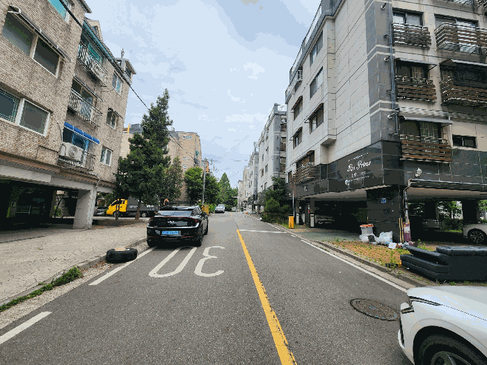 서측 도로변 전경