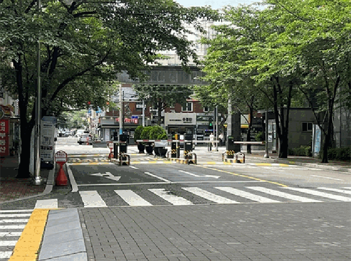 본 단지 남측 출입구 전경