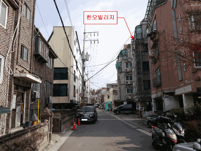 본건 북측 도로변 모습
