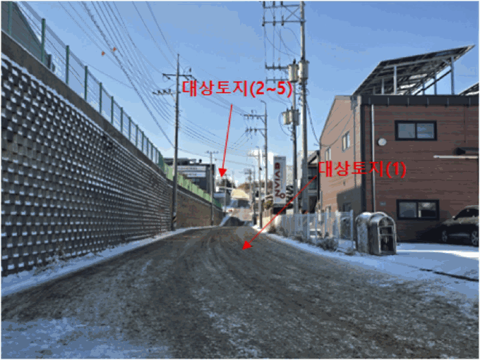 대상토지(1) ? 동측에서 촬영
