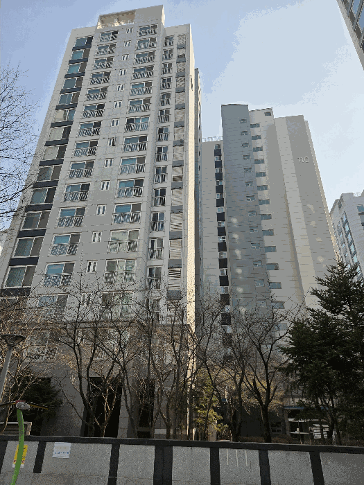 한강한라비발디 110동 건물 전체 전경