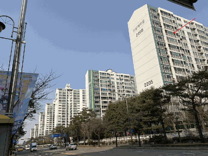 단지 서측 전경