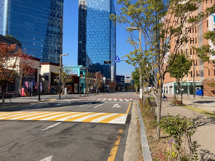 서측도로변 전경