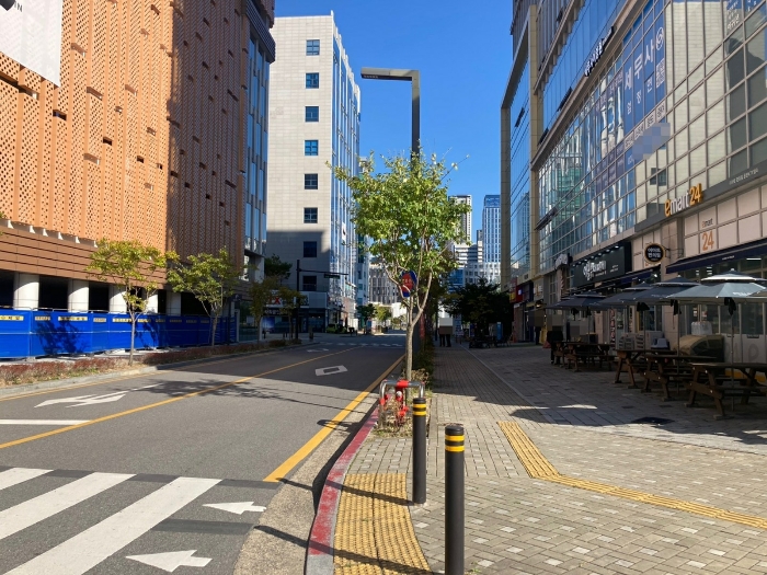 북측도로변 전경