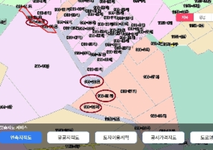 연속 지적도