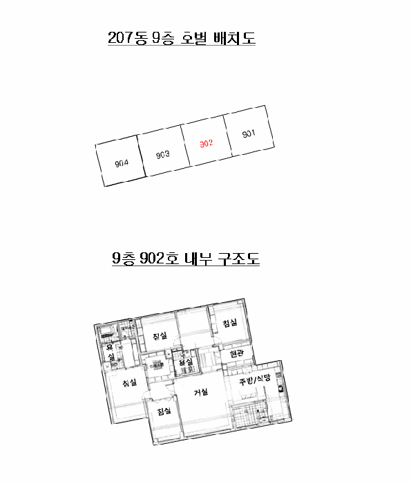 지적 및 건물개황도
