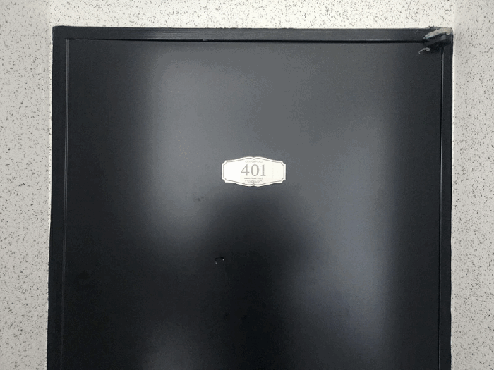 기호7 4층 401호 현관문 호수 표시