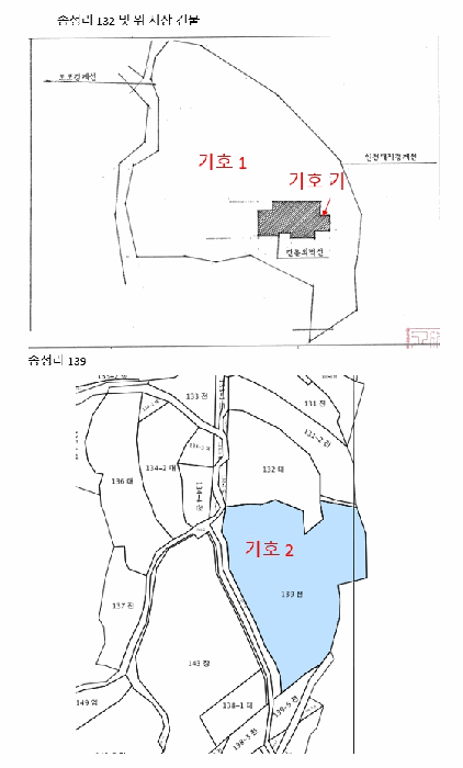 지적 및 건물개황도