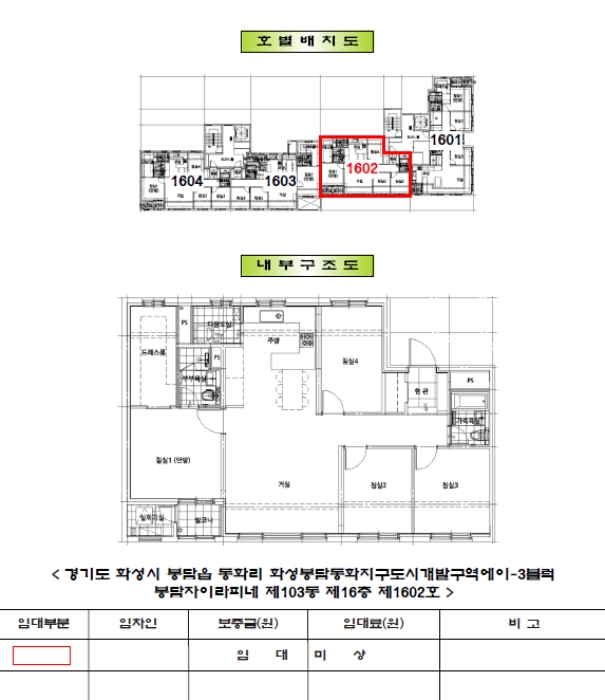 건물이용 및 임대상황