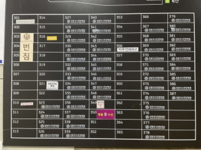 3층 상가안내도