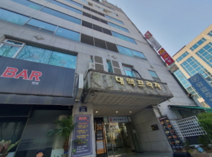 분당 대맥 주차빌딩의 모습