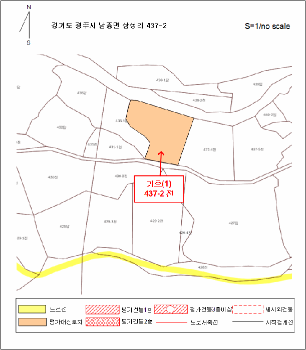 지적 및 건물개황도