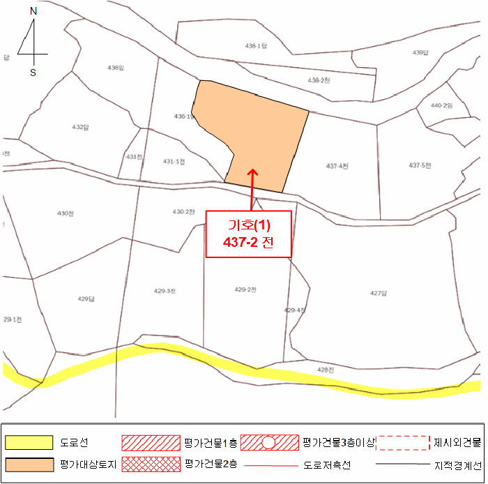 지적 및 건물개황도