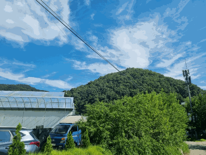 본건 남측에서 촬영